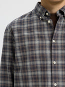 Cole Jay Melange Shirt - Sky Captain Brown