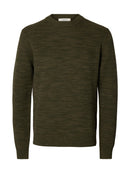 Dane Round Neck Jumper - Forest Night Kalamata Twist