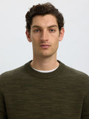 Dane Round Neck Jumper - Forest Night Kalamata Twist
