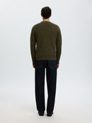 Dane Round Neck Jumper - Forest Night Kalamata Twist
