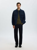 Dane Round Neck Jumper - Forest Night Kalamata Twist