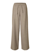 Melli Extra Wide Trouser - Oatmeal Melange