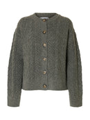 Nelly Cardigan - Medium Grey Melange