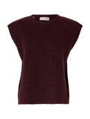 Lulu Sleeveless Jumper - Fig Black Core