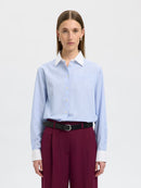 Ilina Relaxed Shirt - Cashmere Blue/stripes