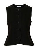 Darla Sleeveless Jumper - Black