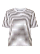 Essential Striped Boxy Tee - Delicioso/bright White