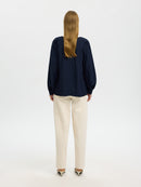 Iona Long Sleeve Top - Dark Sapphire