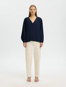 Iona Long Sleeve Top - Dark Sapphire