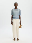 Mayer Round Neck Jumper - Dusty Blue