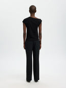 Molly Cold Shoulder Top - Black