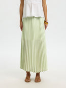 Millie Ankle Plisse Skirt - Lint