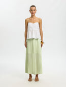 Millie Ankle Plisse Skirt - Lint