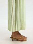 Millie Ankle Plisse Skirt - Lint