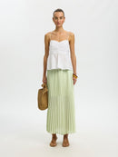 Millie Ankle Plisse Skirt - Lint