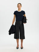 Milly Short Sleeve Tee - Dark Sapphire/egret