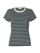 Milly Short Sleeve Tee - Dark Sapphire/egret