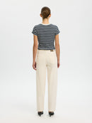 Milly Short Sleeve Tee - Dark Sapphire/egret