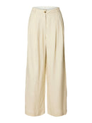 Extra Wide Linen Trouser - Oatmeal