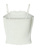 Vinelle Pleat Bandeau Top - Snow White