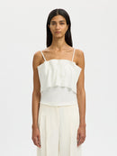 Vinelle Pleat Bandeau Top - Snow White