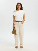 Molly Cold Shoulder Top - Bright White