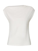 Molly Cold Shoulder Top - Bright White