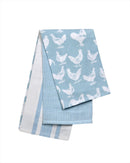 The Pantry Set of 3 Hen & Cockerel Tea Towels