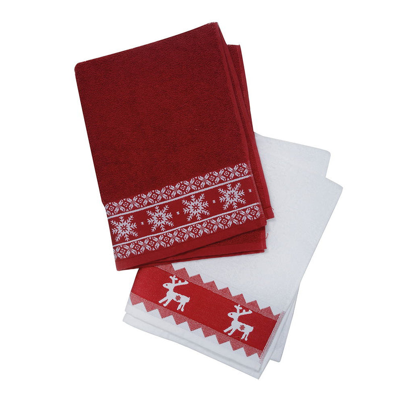 Nordic Winter Terry Towel Set