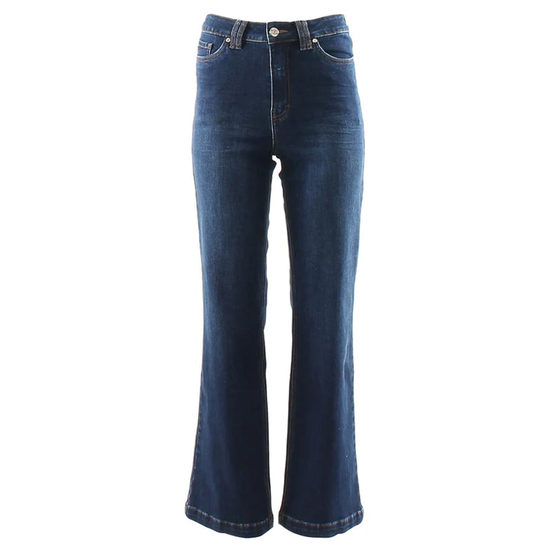 Sherry Wide Leg Jean - Dark Wash