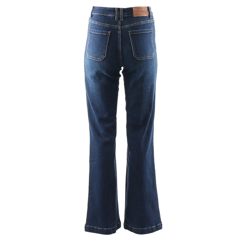 Sherry Wide Leg Jean - Dark Wash
