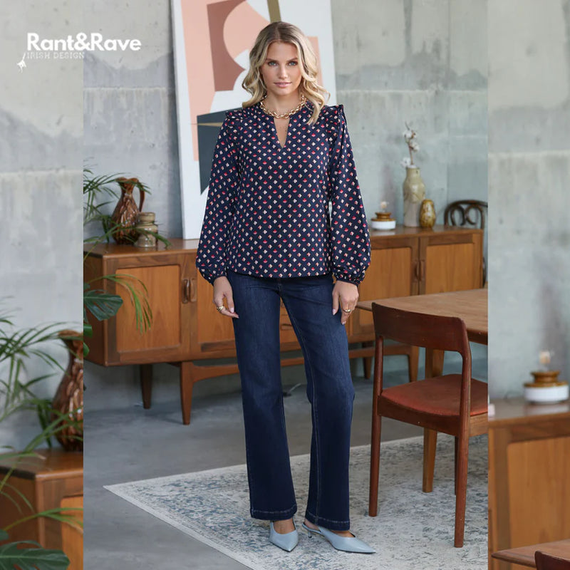 Sherry Wide Leg Jean - Dark Wash