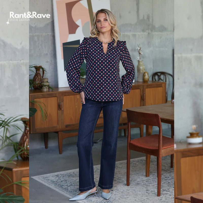 Sherry Wide Leg Jean - Dark Wash