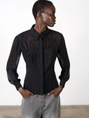Arezzo Corset Shirt - Black