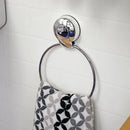 Suctionloc Chrome Wall Mounted Towel Ring