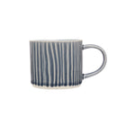 Mug - Navy Embossed Lines