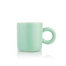 Mug - Teal Matt Espresso with Round Handle