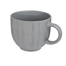 Mug - Grey Embossed Knit