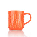 Mug - Red Solid Colour Embossed Large