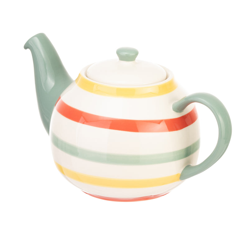 Multi Stripe Autumn 2 Cup Teapot