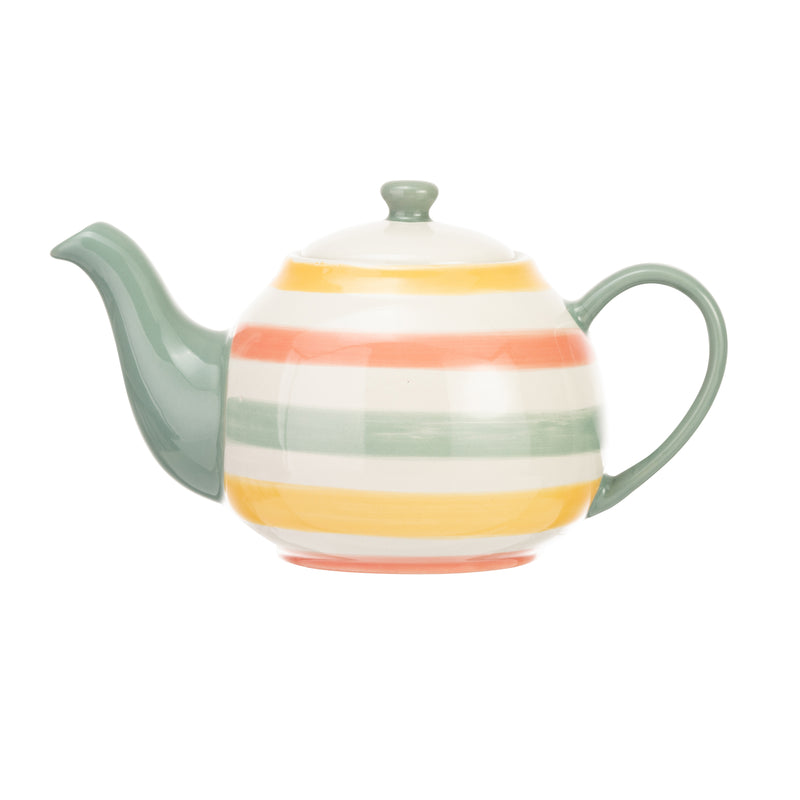 Multi Stripe Autumn 2 Cup Teapot