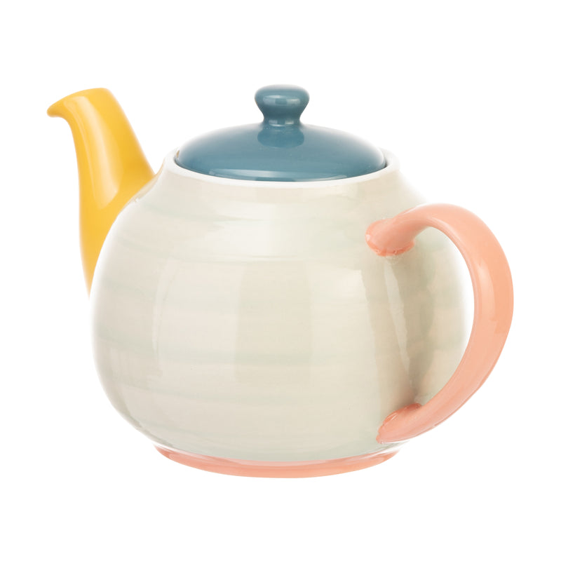 Colour Block 6 Cup Teapot