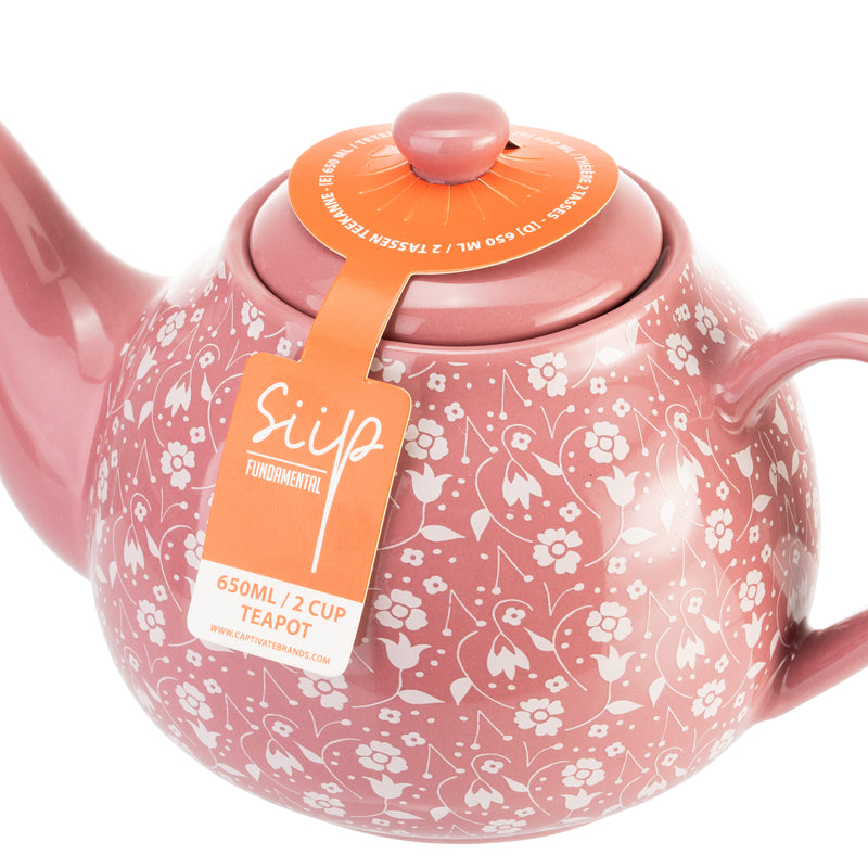 Ditsy Floral 2 Cup Teapot - Pink