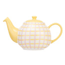 Gingham 6 Cup Teapot - Pink