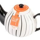 Vertical Stripe 2 Cup Teapot - Grey
