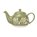 Wax Resist Floral 2 Cup Teapot - Green