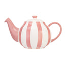 Wide Vertical Stripe 2 Cup Teapot - Pink