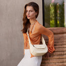 Sacroisé Petite Crossbody - Beige & Gold