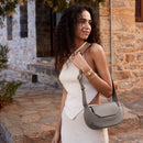 Sacroisé Petite Crossbody - Dark Grey & Gold