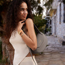 Sacroisé Petite Crossbody - Dark Grey & Gold
